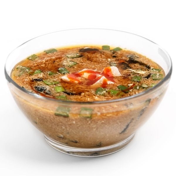 Мисо суп с копченой курицей